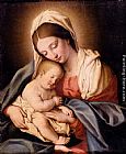 Sassoferrato Madonna and Child painting